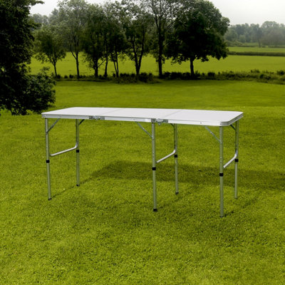 Charles Bentley Odyssey Extending Folding Lightweight Camping Picnic Table 150cm - 4