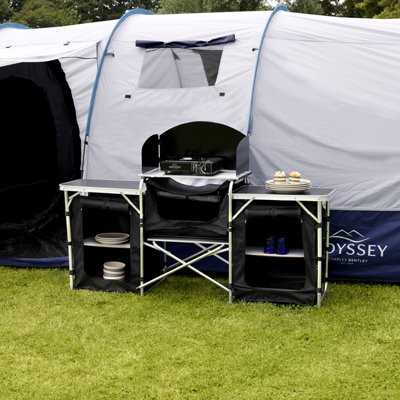 Charles Bentley Odyssey Folding Kitchen Camping Large Storage Unit Portable - 6