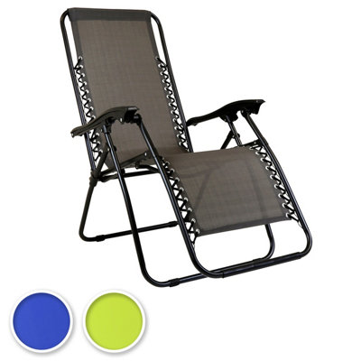 Charles Bentley Odyssey Folding Reclining Garden Chair Camping Lounger Grey - 9
