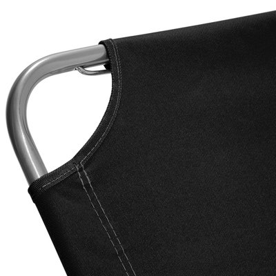 Charles Bentley Odyssey Folding Sun Lounger Black - 4