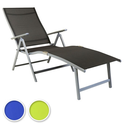 Charles Bentley Odyssey Folding Textilene Sun Lounger 7 Position Space Saving - 5