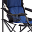 Charles Bentley Odyssey Single Folding Camping Chair Blue & Grey Lightweight