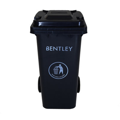 Charles Bentley Outdoor Household Waste Medium Rubbish 120 Litre Wheelie Bin - 3