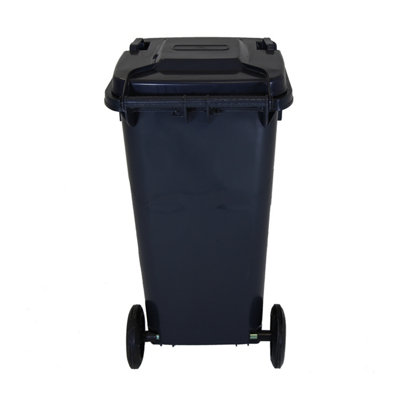 Charles Bentley Outdoor Household Waste Medium Rubbish 120 Litre Wheelie Bin - 4