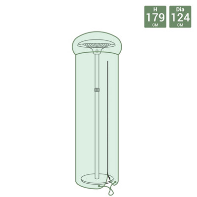 Charles Bentley Outdoor Waterproof Heater Tarpaulin Cover - Green