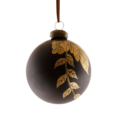 Charles Bentley Pack of 12 Industrial Glass Baubles Christmas Tree Decorations - 6