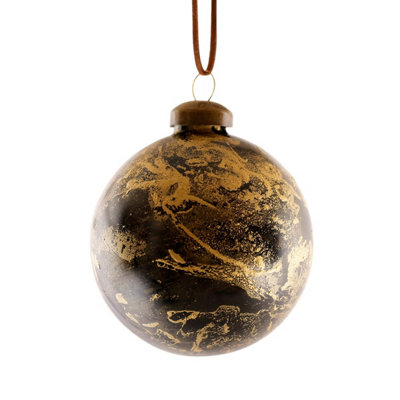 Charles Bentley Pack of 12 Industrial Glass Baubles Christmas Tree Decorations - 9