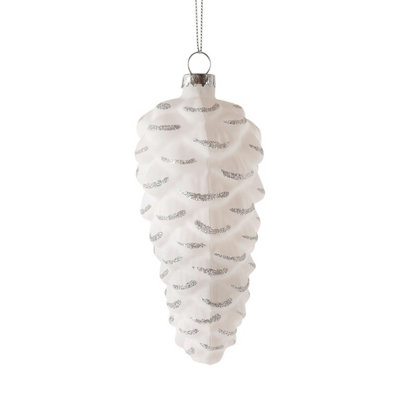 Charles Bentley Pack of 12 Scandi Style Glass Baubles Christmas Tree Decorations - 8