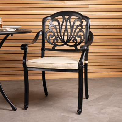 Charles bentley cast online aluminium garden bistro set