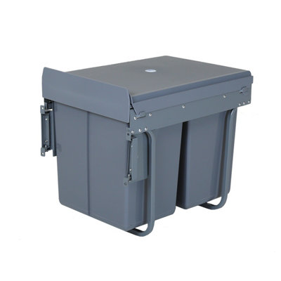 Charles Bentley Pull Out Kitchen Cupboard Bin 2 x 20L (40L Capacity) - Recycling - 4