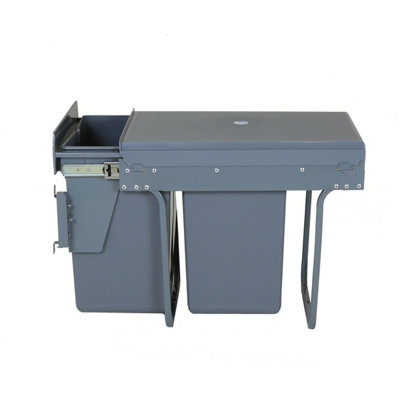 Charles Bentley Pull Out Kitchen Cupboard Bin 2 x 20L (40L Capacity) - Recycling - 5