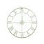 Charles Bentley Round Skeleton Clock with Roman Numerals Antique Cream 60cm