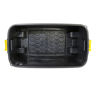 Charles Bentley Strata 2 x 145L Heavy Duty Trunk on Wheels - Black - 4