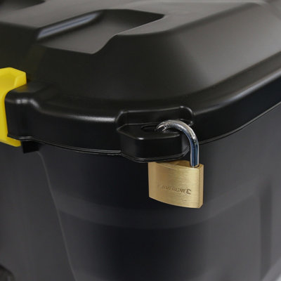 Charles Bentley Strata 2 x 145L Heavy Duty Trunk on Wheels - Black - 5