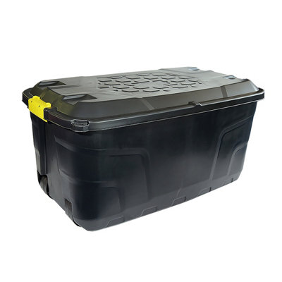 Charles Bentley Strata 2 x 145L Heavy Duty Trunk on Wheels - Black - 6