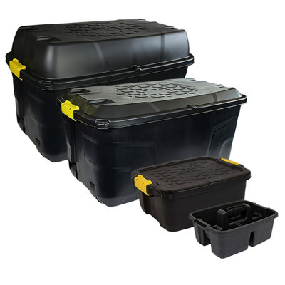 Charles Bentley Strata Heavy Duty Bundle - Set of 4 - Box 175L, 145L, 24L, Caddy