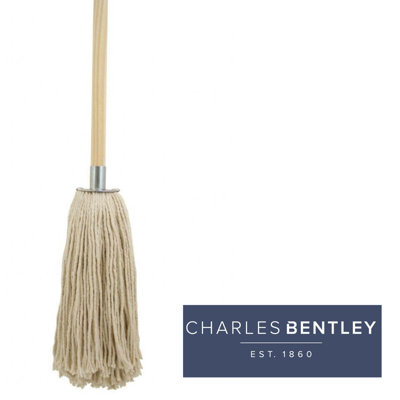 Charles Bentley Traditional Pure Yarn Galvanised Socket Mop Complete