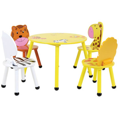 Children's safari table and chairs best sale