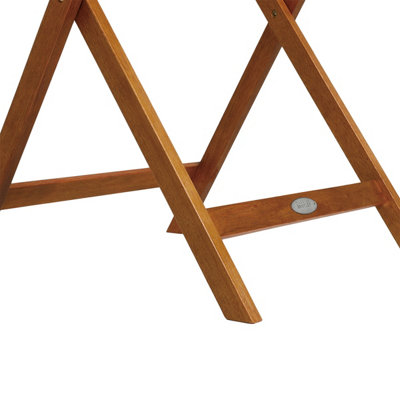 Charles Bentley Wooden Square Foldable Table FSC Certified - 5