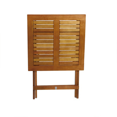 Charles Bentley Wooden Square Foldable Table FSC Certified - 7
