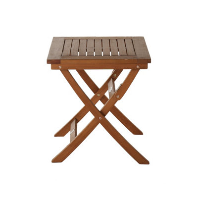 Charles Bentley Wooden Square Foldable Table FSC Certified