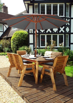 Charles taylor 6 seater rectangular table set hotsell