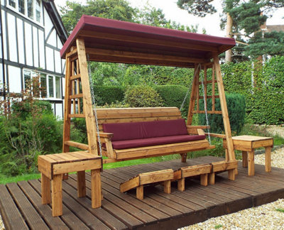 Charles Taylor Dorset Three Seater Swing Burgundy