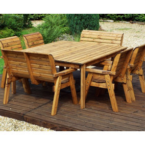 Charles Taylor Four Seater Square Table Set (with chairs and benches)