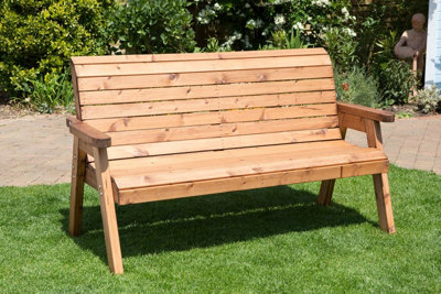 Traditional deals wooden bench