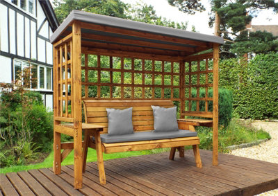 Charles Taylor Wentworth Three Seater Arbour Grey