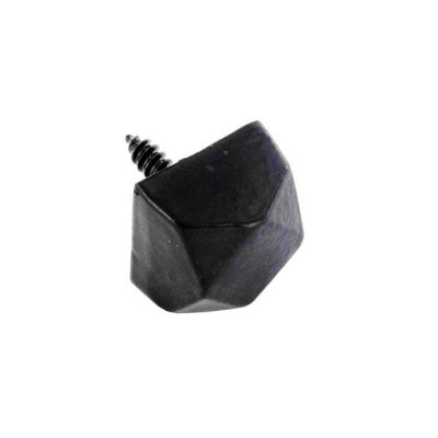 Charles Watson 19mm Black Door Studs Antique Traditional Style Screw-In Pack of 2