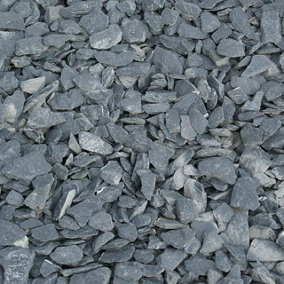Charles Watson 20mm Graphite Grey Slate Decorative Garden Chippings Large Poly Bag