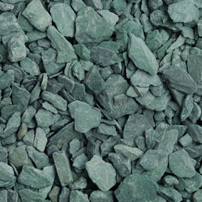 Charles Watson 20mm Green Slate Chippings Decorative Garden Stone Large Approx. 20kg Polybag