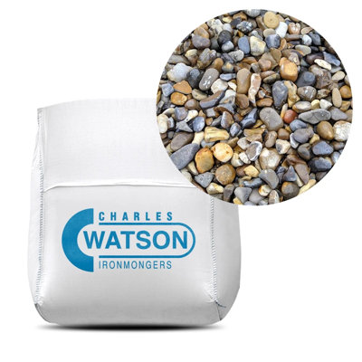 Charles Watson 20mm Lydd Pebbles Decorative Garden Stone Bulk Bag Approx. 850kg