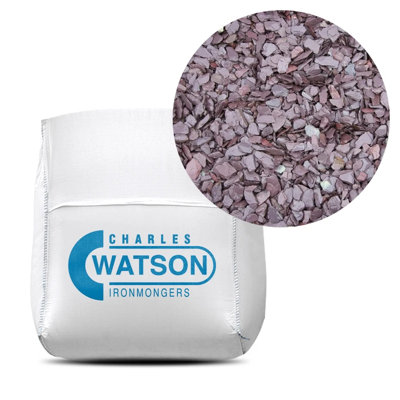 Charles Watson 20mm Plum Slate Decorative Garden Stone Bulk Bag Approx. 850kg