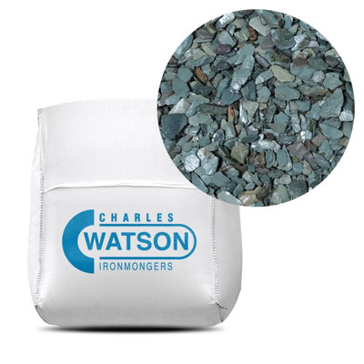 Charles Watson 40mm Green Slate Decorative Garden Stone Bulk Bag Approx. 850kg