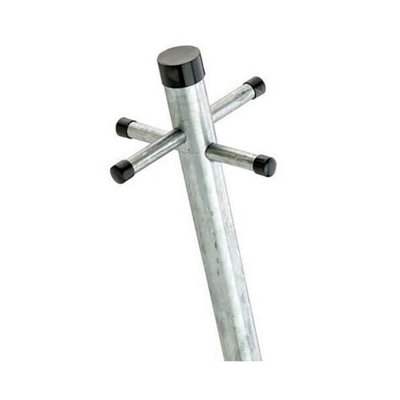 Charles Watson 8ft/2.4m Washing Clothes Line Pole Post Galvanised Twin ...