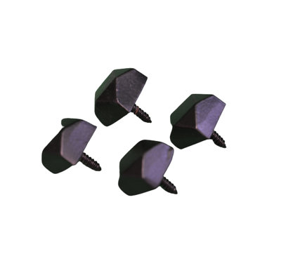 Charles Watson Black Antique Door Studs 19mm Screw-In Pack of 4