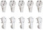 Charles Watson Hard Wall Picture Hook 30mm White Pack of 10