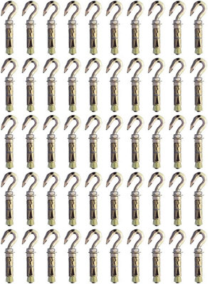 Charles Watson M10 Hook Bolt Shield Anchor Zinc-Plated Steel for Masonry Fixing Pack of 25