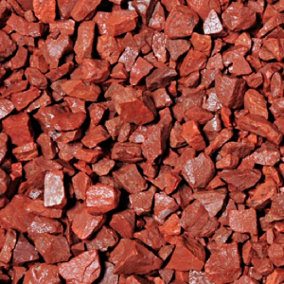 Charles Watson Red Granite 14mm Decorative Garden Chippings Polybag