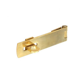 Charles Watson Solid Brass Hasp & Staple 63mm Cupboard Lock