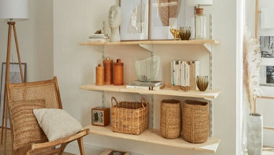 Charles Watson White Twin Slot Shelving Kit 4 Tier For 300mm Shelves
