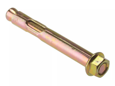 Charles WatsonM10x77 Hex Nut Sleeve Anchor Zinc-Plated Steel for Concrete & Masonry Fixing
