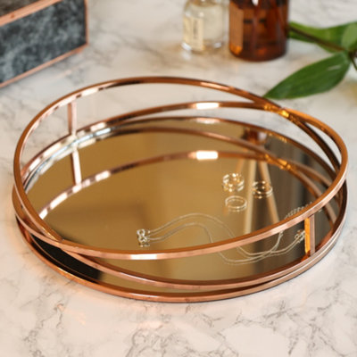 Copper mirror tray deals
