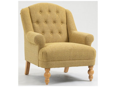 Charlotte Fabric Accent Chairs (Sand)