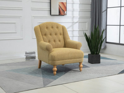 Charlotte Fabric Accent Chairs (Sand)