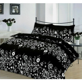 Charlotte Floral Printed Duvet Quilt Cover Poly Cotton Bedding Set All Sizes