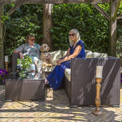 Charlotte rattan corner sofa sales