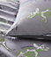 Charlotte Thomas Dino Grey Duvet Cover Set Reversible With Pillowcases Single